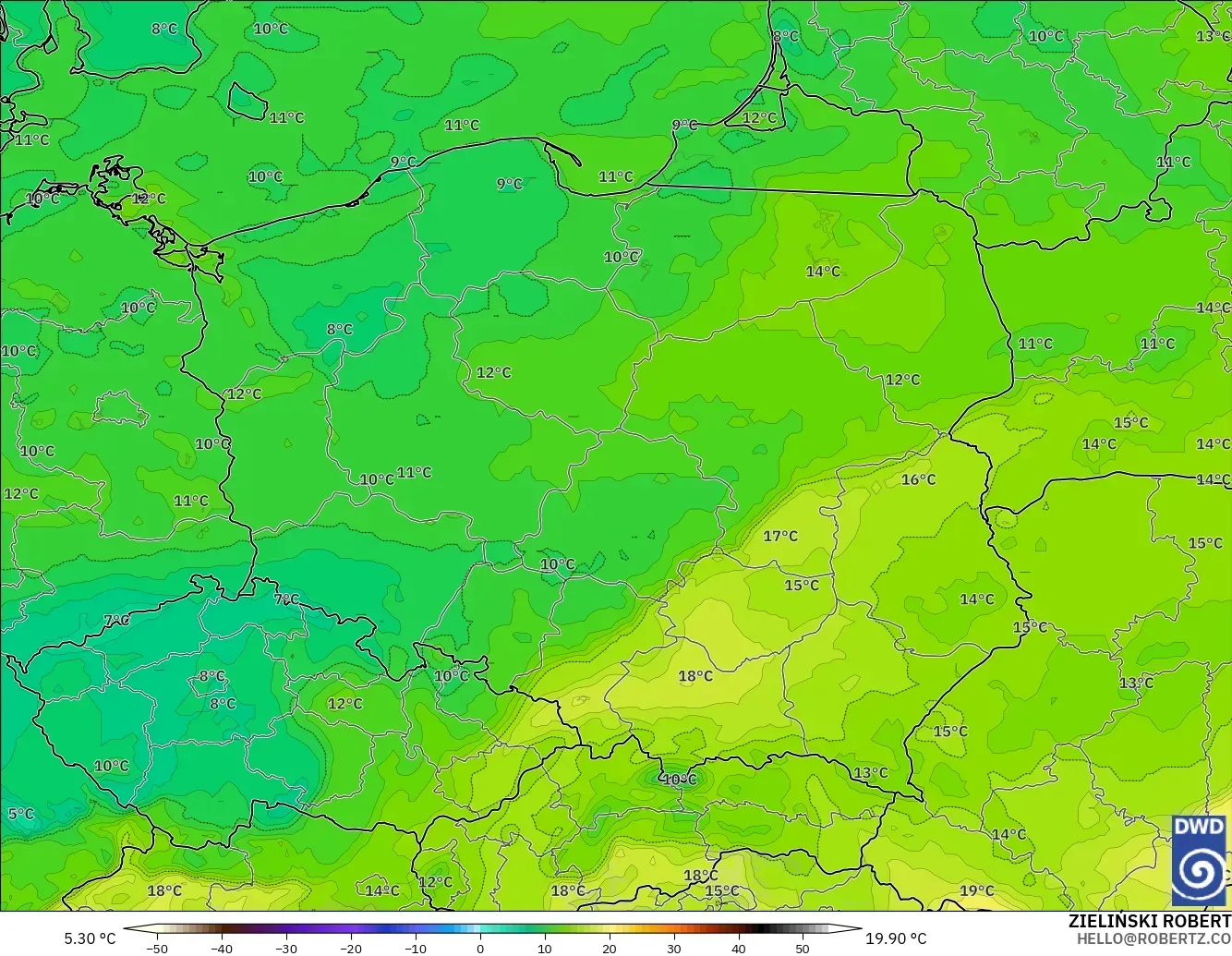 ICON model - Poland, Takat Embun 2 m