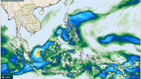 Hujan Lebat & Angin 70 km/h Menghantam Asia Tenggara pada Senin, 8 Desember 2025
